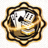 多乐保皇官方Logo - 金色皇冠与扑克牌组合标志